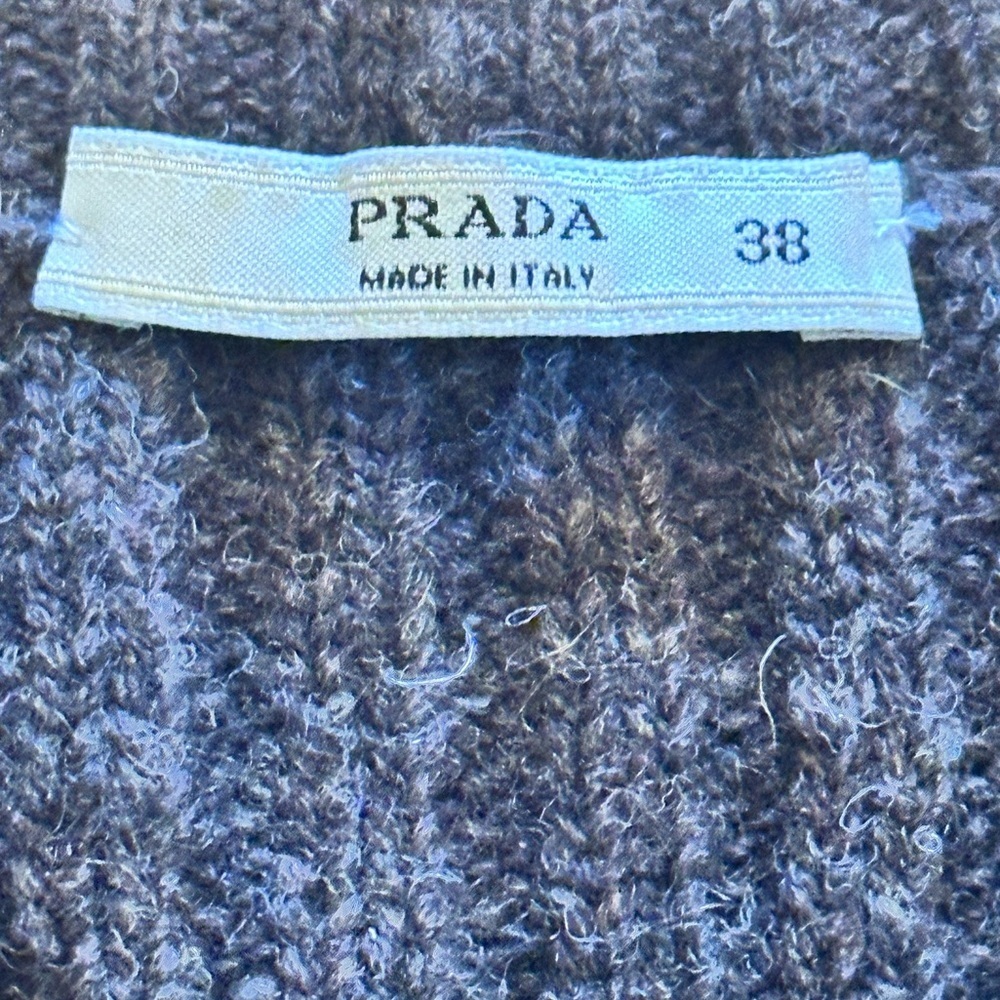 Prada 2009 Archive Wool Beaded Floral Cropped Cardigan IT 38 XS - Picture 9 of 12